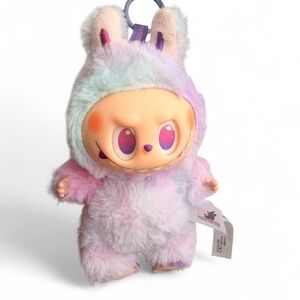 EUC Rare Pastel Labubu keychain